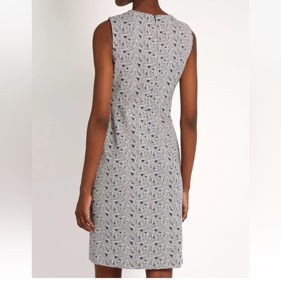 Diane Von Furstenberg DVF Regenna Ribbon Rectangles Stretch Sheath‎ Dress Size 8 - Picture 3 of 12